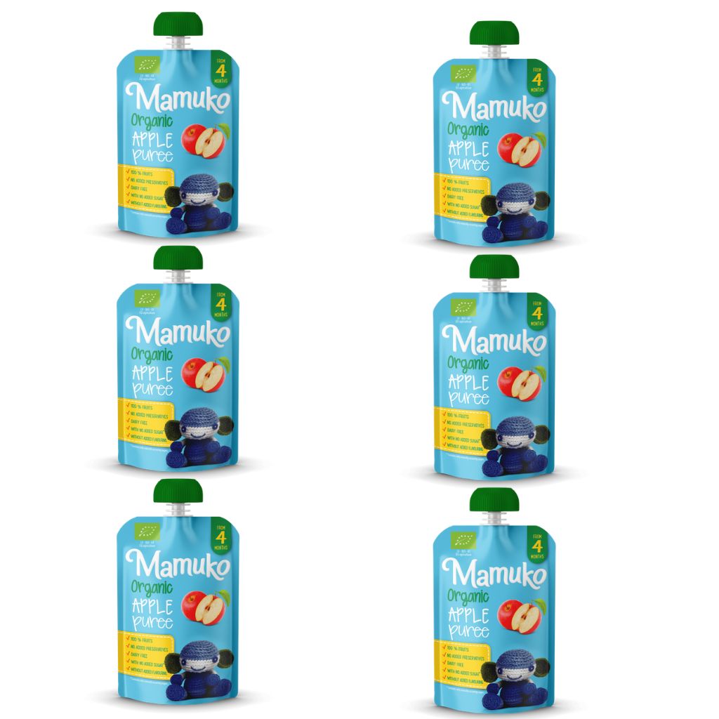 Økologisk MAMUKO eplemos 6x100g